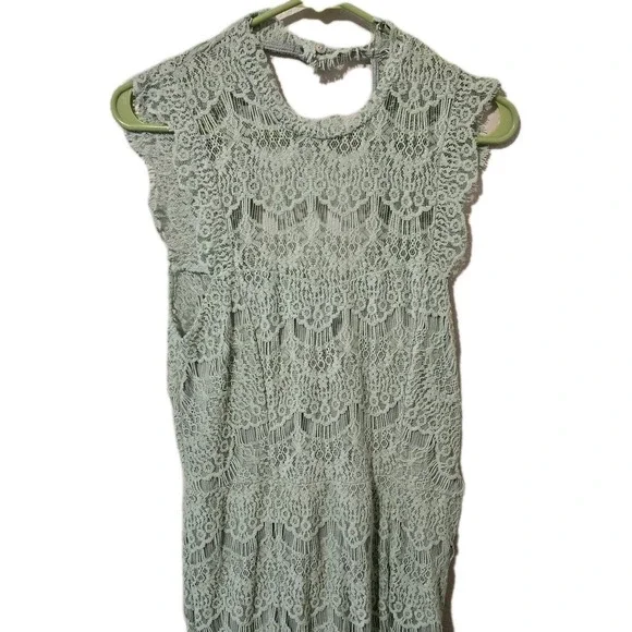 Free People Intimately Daydream Bodycon Lace Slip Dress Open Back Medium NWT - Picture 2 of 5